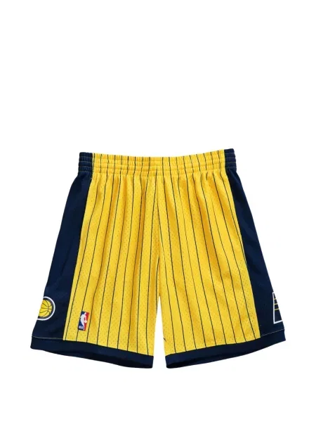 Pantaloni scurți Mitchell & Ness cu dungi galben