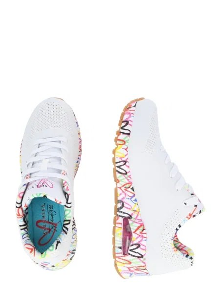 SKECHERS Nízke tenisky Loving Love modrá / žltá / ružová biela