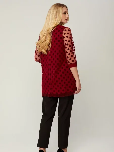 Блуза All Posa бордовий