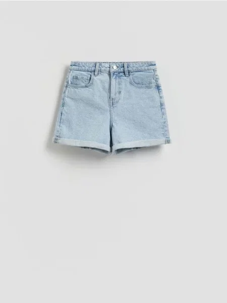 Reserved Pantaloni scurți din denim albastru
