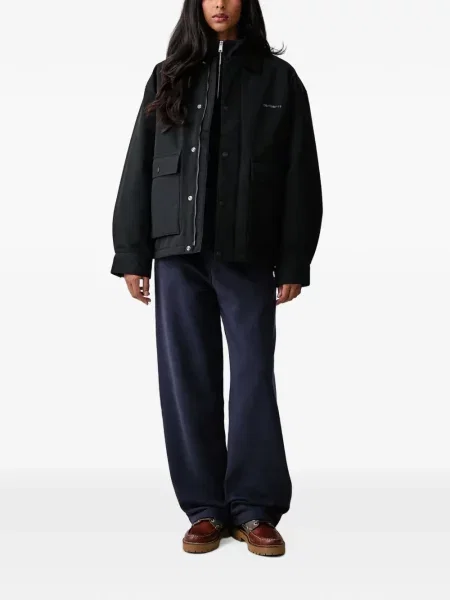 Futó nadrág Carhartt Wip autogrammal kék