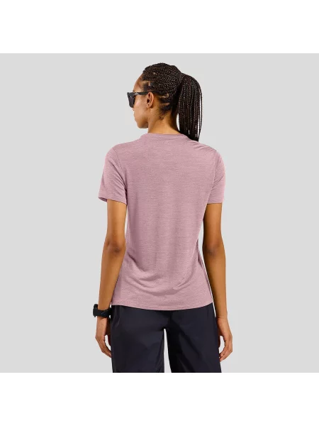 Koszulka z krótkim rękawem ODLO T-shirt MERINO TENCEL PLAIN TEE szara