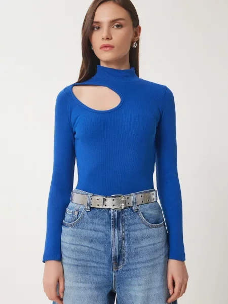 Tricou de damă Happiness İstanbul albastru