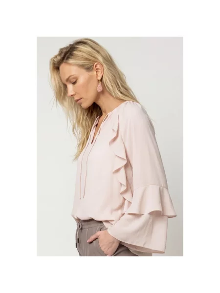 Bluzka Monari szyfonowa różowa