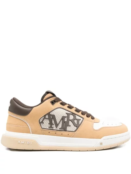 Sneakerși Amiri din piele maro