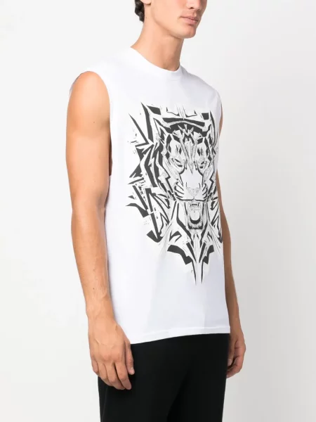 Košile Plein Sport s tygřím vzorem bílá