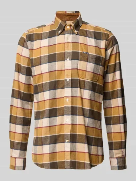 Koszula casualowa o kroju tailored z czystej bawełny Barbour