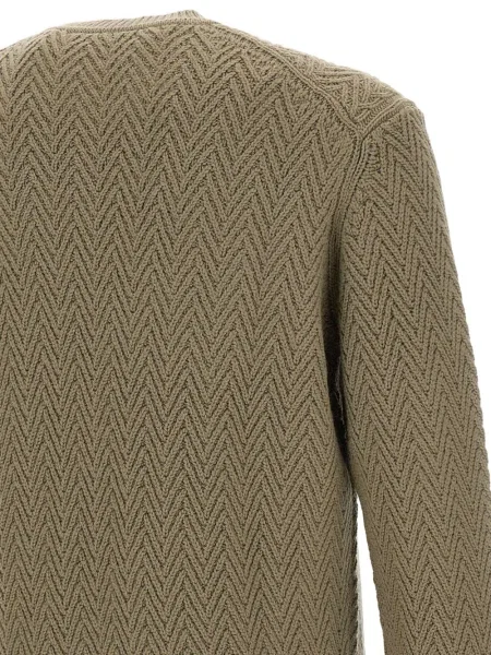 Pulover Boss cu model herringbone maro