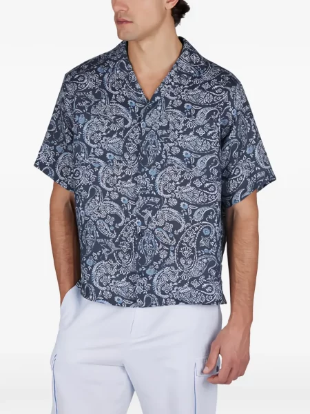 Paisley mintás ing Paul & Shark nyomtatás kék