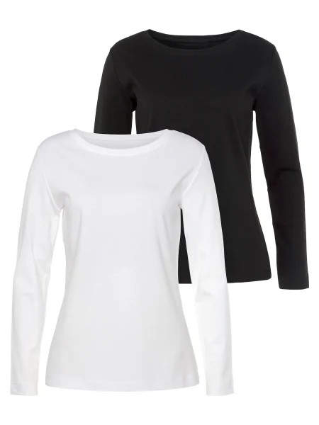 VIVANCE Tricou negru alb