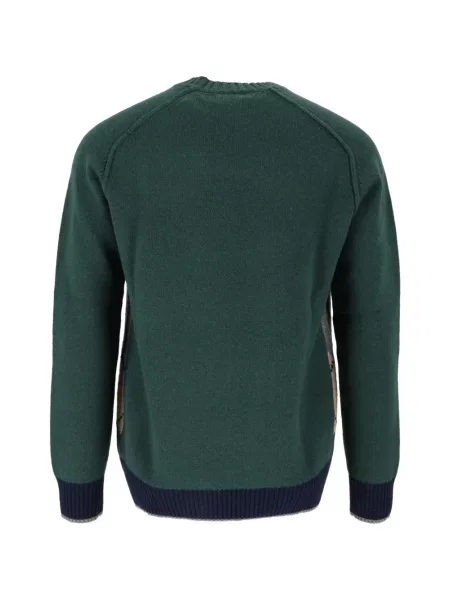 Pulover Ballantyne cu model argyle verde