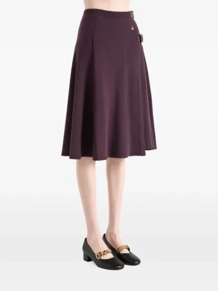 Fustă Vivienne Westwood cu cataramă violet