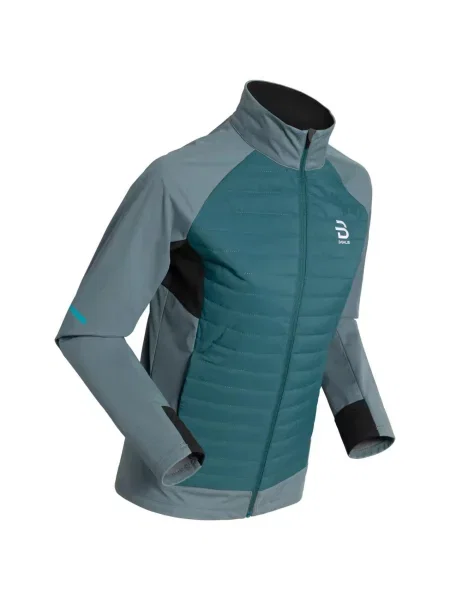 Kurtka puchowa z długim rękawem Daehlie Sportswear Challenge niebieska