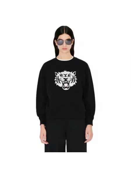 Sweter Kenzo w tygrysie prążki czarny