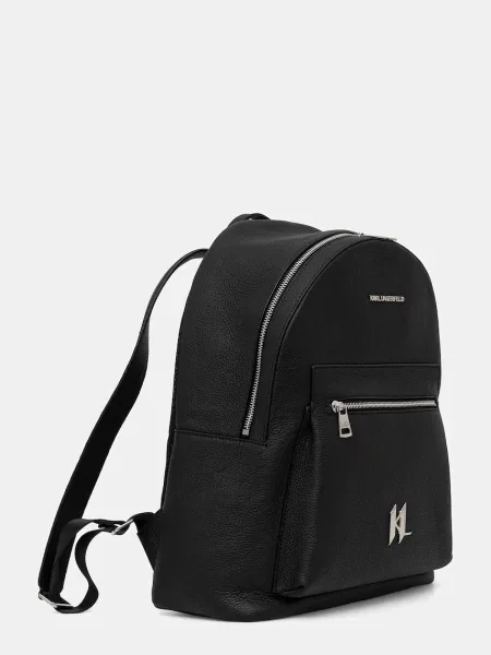 Рюкзак Karl Lagerfeld великий однотонний чорний
