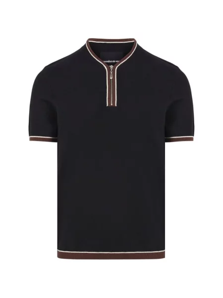 Tricou polo Manière De Voir tricotate negru