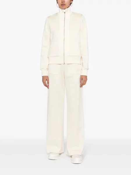 Siuvinėtos bėgimas kelnės Off-white įsiliepsnojo balta