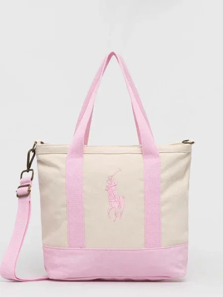 Otroška torbica Polo Ralph Lauren roza