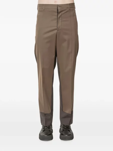 Pantaloni Mm6 Maison Margiela de lână gri