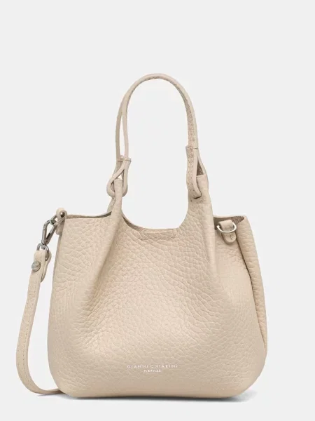 Gianni Chiarini geantă crossbody pentru femei din piele DUA bej