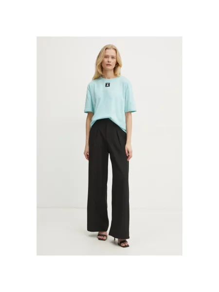 Patrizia Pepe t-shirt turkusowy niebieska
