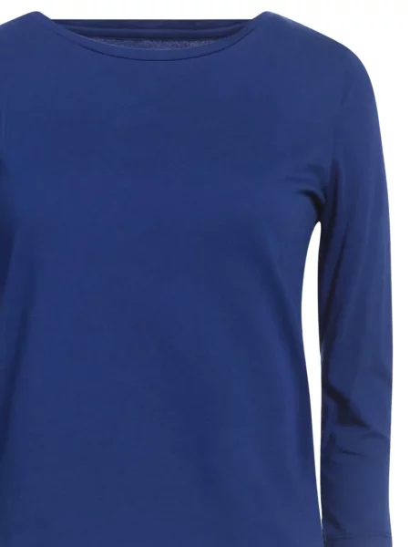 Lung tricou Majestic Filatures albastru