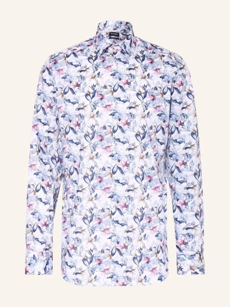 Olymp Košile Modern Fit tmavě / tmavě fialová / tmavě modrá