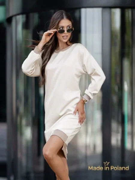 Rochie Resti de costum kaki