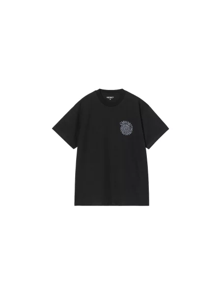 Carhartt WIP S/S Spirals T-Shirt Black Mężczyźni Koszulki Carhartt WIP Size: M czarny