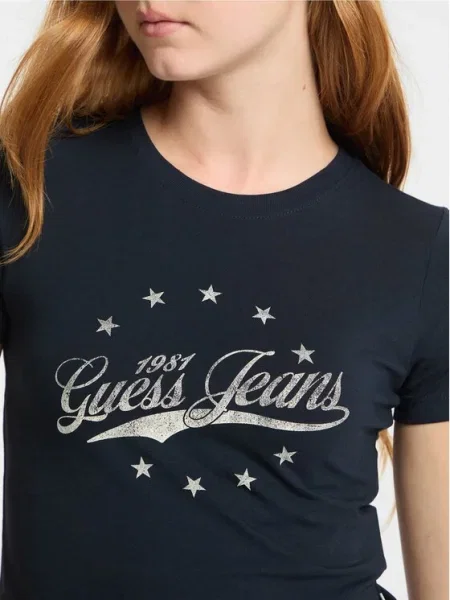 Guess Jeans Tricou Bleumarin albastru