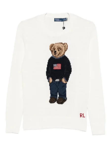Pulover Polo Ralph Lauren cu broderie maro