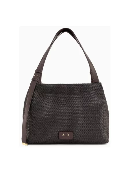 Kabelka Armani Exchange hnedá