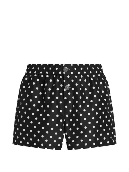 Slip de baie Dolce & Gabbana cu buline cu imagine negru