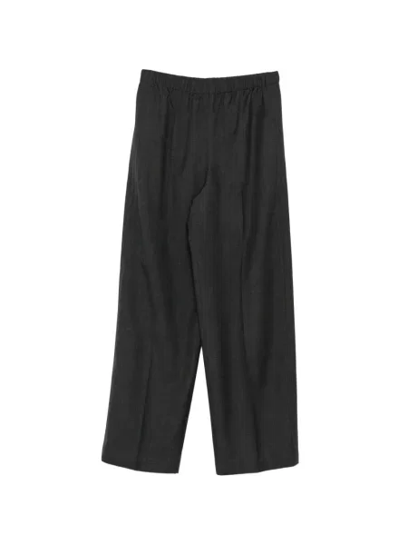 Pantaloni Jnby de lână cu picior lat gri