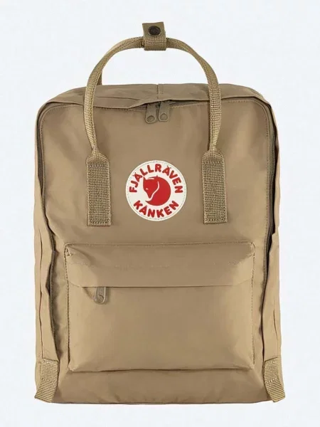 Рюкзак Fjallraven Kanken великий однотонний бежевий