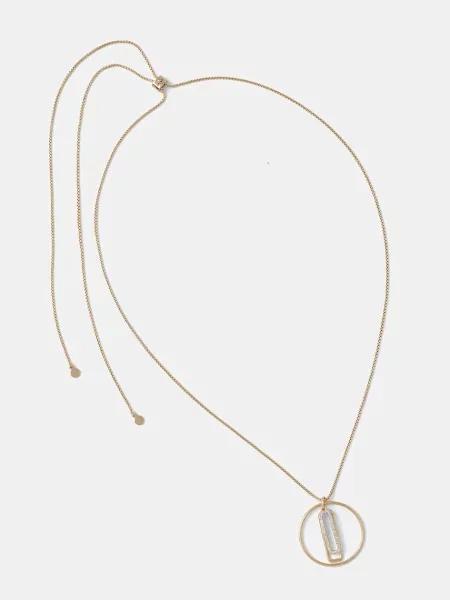 DKNY colier cu pandantiv pentru femei din metal