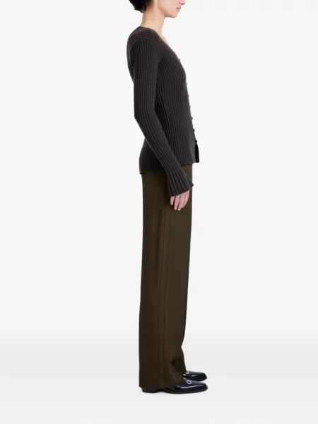 Top Proenza Schouler din cașmir maro