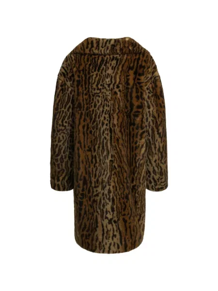 Palton Stand Studio cu imagine cu model leopard maro