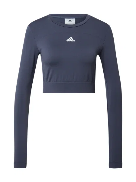 ADIDAS SPORTSWEAR Tehnička sportska majica mornarsko plava bijela