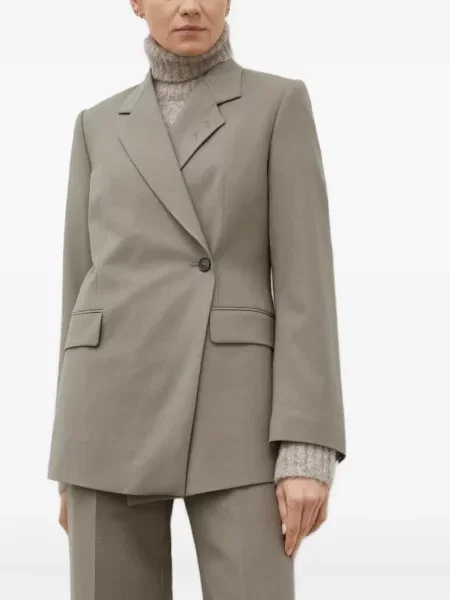 Marynarka Tiger Of Sweden w tygrysie prążki dwurzędowa zielona