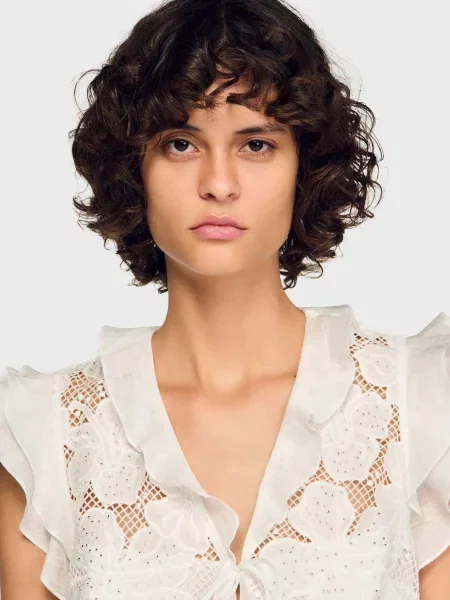 Топ Sandro білий