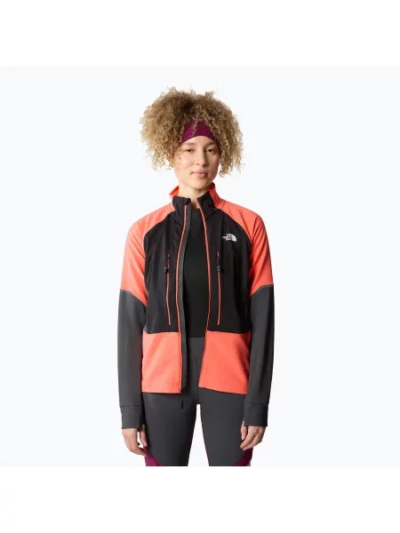 Softshellová bunda The North Face Dawn Turn Softshell black/radiant orange/asphalt grey černá
