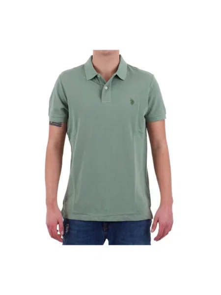 Koszulka polo U.s Polo Assn. z logo zielona