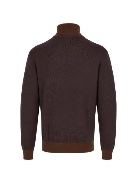Pulover Manuel Ritz cu imprimeu geometric maro