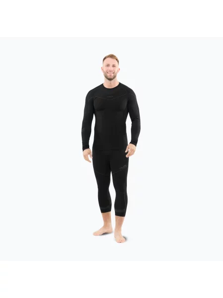 Set de lenjerie termoactivă pentru bărbați Viking Gary black negru