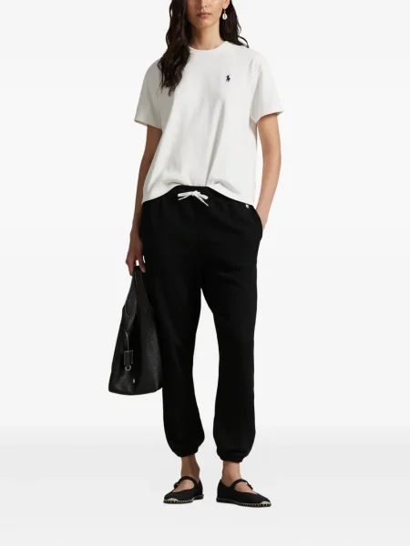 Slip de baie Polo Ralph Lauren alergare cu cordon cu imagine alb