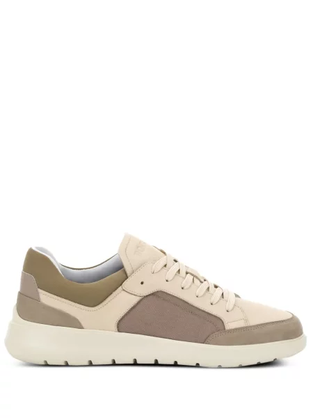 Šněrovací kožené tenisky Boggi Milano hnědé