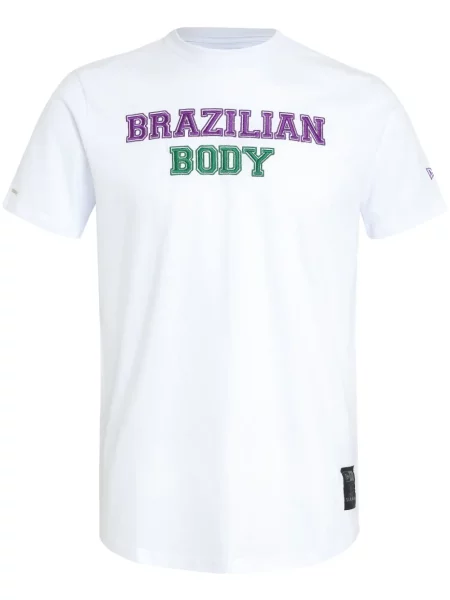 Tricou Amir Slama cu broderie alb