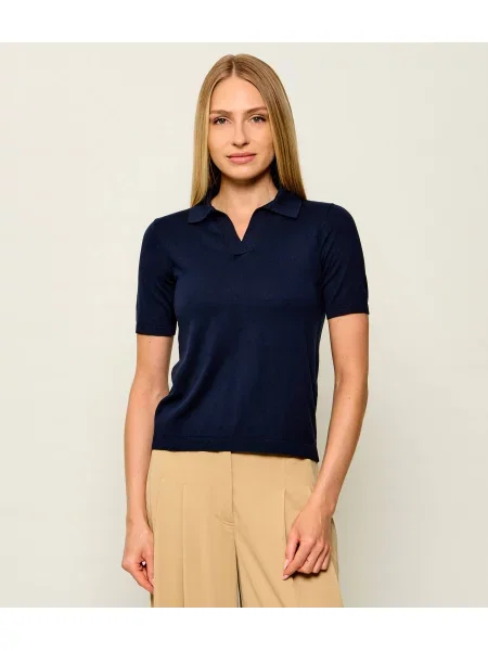 Tricou polo Weekend Maxmara de mătase