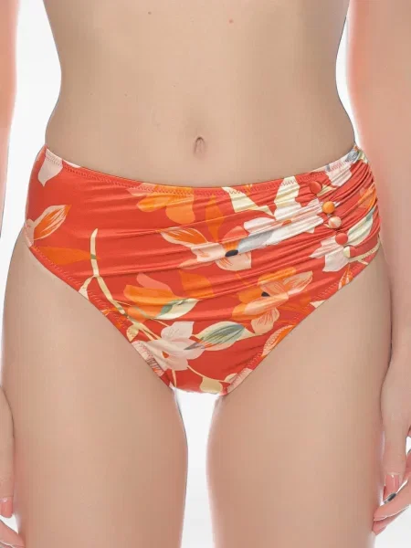 Bikini Gottex cu model floral cu imagine portocaliu